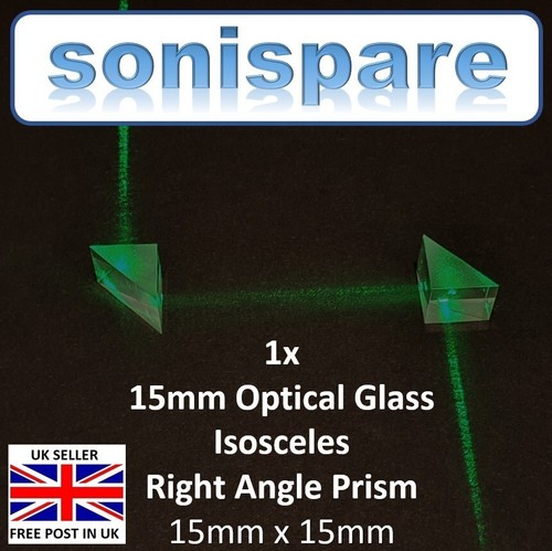 Mirrored 15mm optical glass - optical,