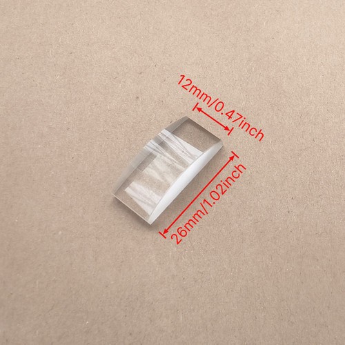 1pz 26x12mm vetro ottico - k9,